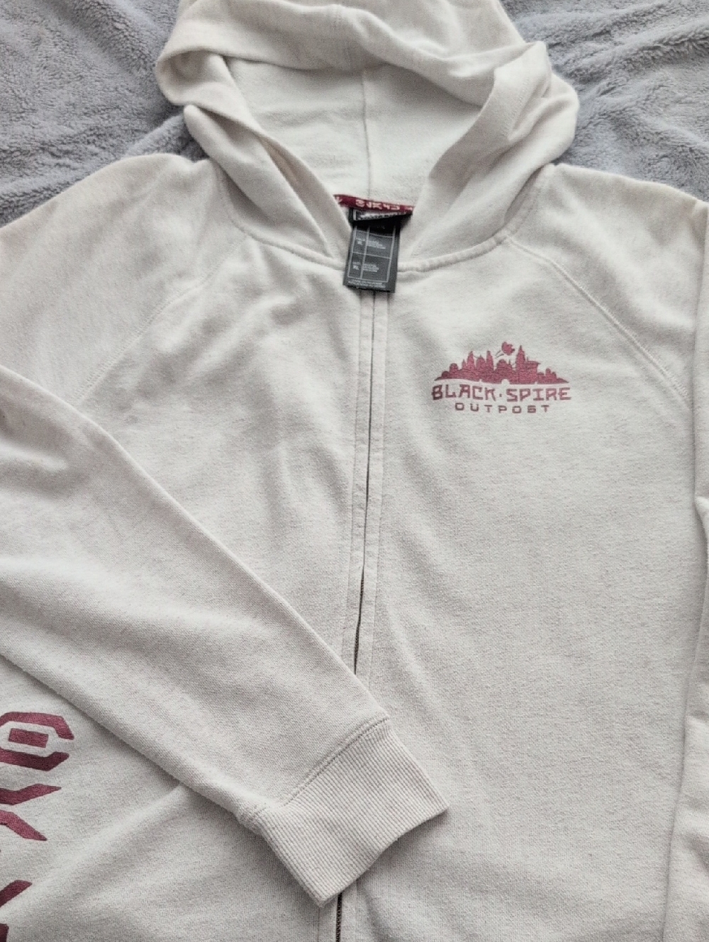 Star Wars Cream Hoodie with Maroon Trim